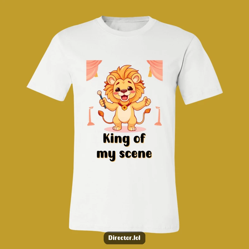 Funny Lion Conductor T-Shirt: Roar with Pride and Directing Style