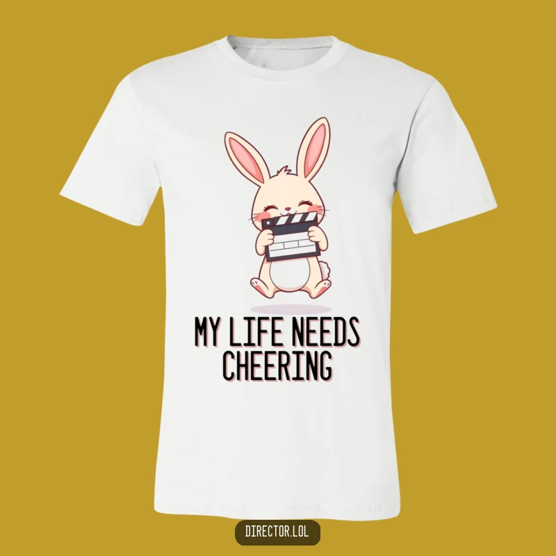 Funny Bunny Filmmaker T-Shirt: Jump for Joy with Every Scene!