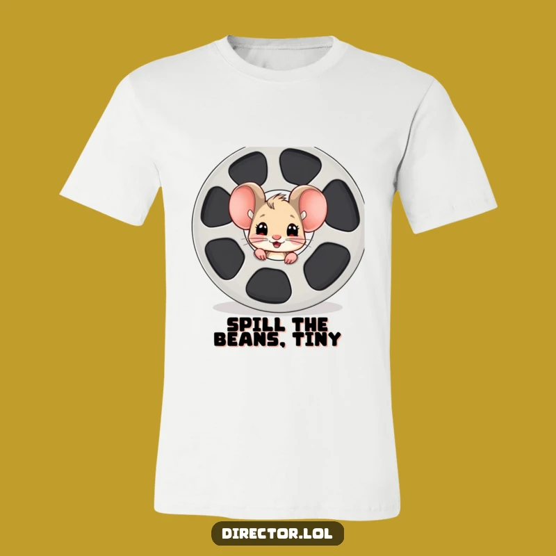 Funny Mouse Film Reel T-Shirt: Wear Your Excitement for Movies