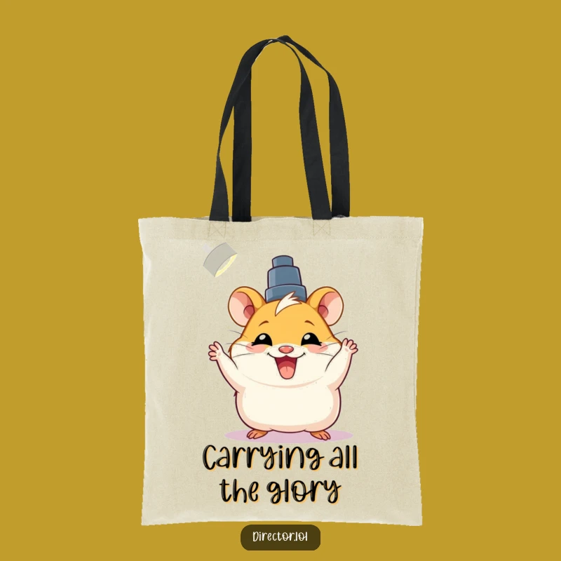 Funny Hamster Tote Bag: Carry Your Sparkle with Joy