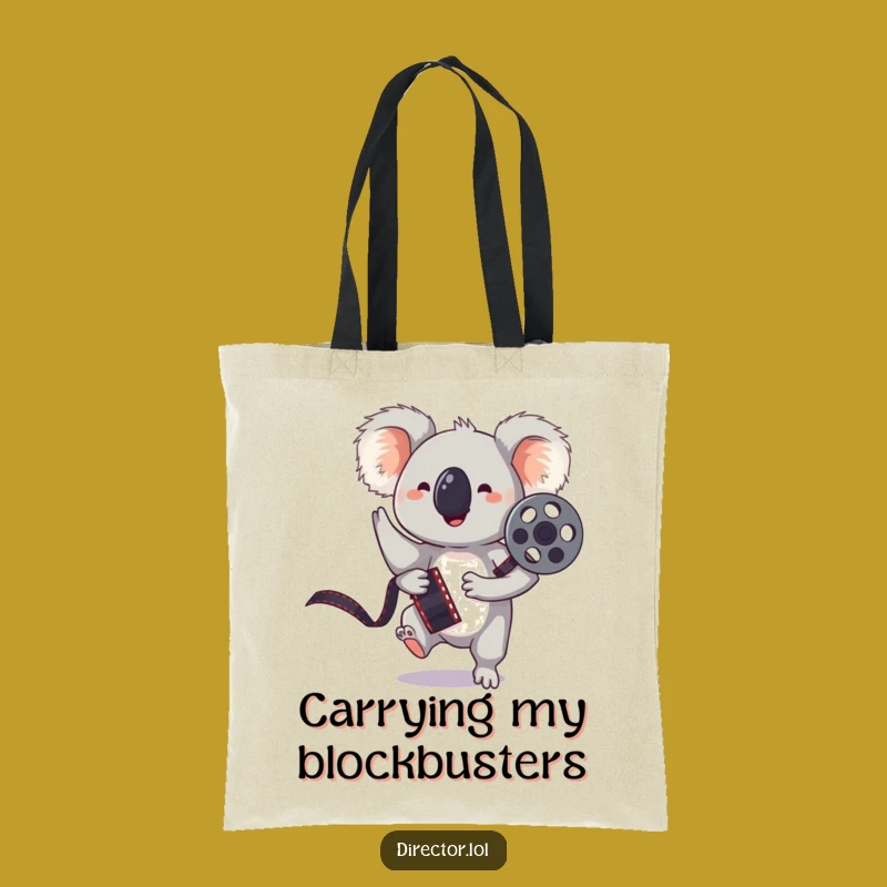 Funny Koala Tote Bag: Carry Your Laughs & Film Gear