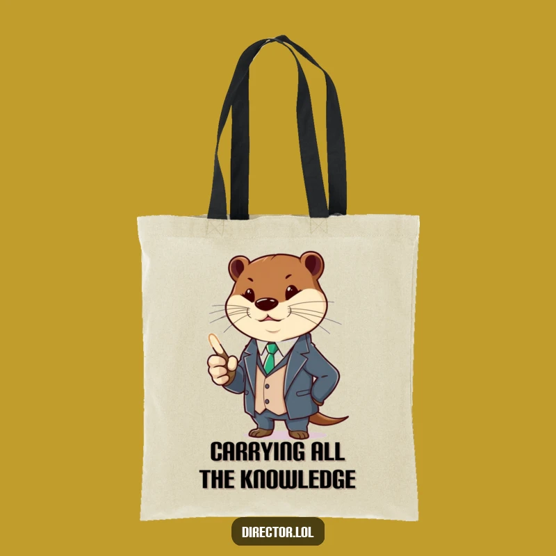 Funny Otter Suit Tote Bag: Carry Your Laughs with this Hilarious Pointer